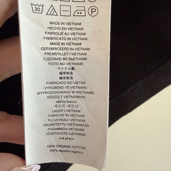 Michael Kors MK Logo Tee XL Black Zebra Graphic Organic Cotton - Picture 4 of 5